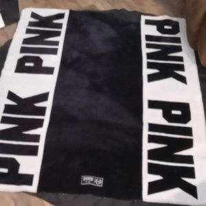 Pink throw